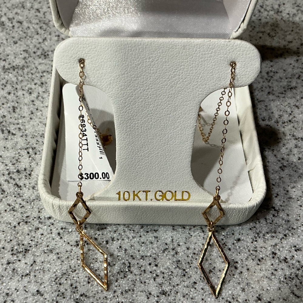 10k Gold Dangle Earrings